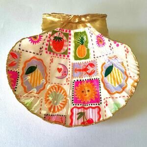Coastal Patchwork Shell Trinket Dish Ring Holder | Fun Unique Gift Trinket Dish